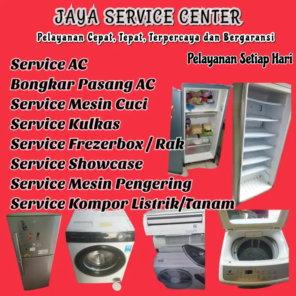 Service Mesin Cuci Bongkar Pasang AC Servis AC Kulkas Frezerbox Darmo