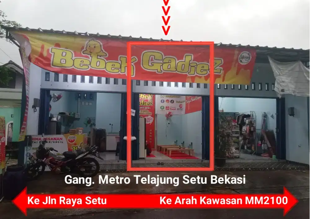 Oper kontrak kios ukuran 3x6