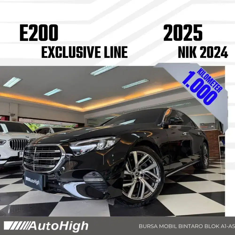 DP10% [Km1.000] E200 Exclusive 2024 Black Reg 2023 #AUTOHIGH