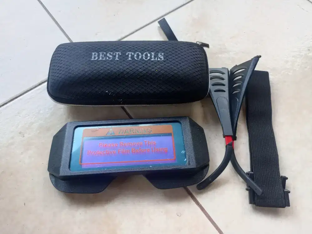 Kacamata Las autodark otomatis + dompet autodark surya autometic