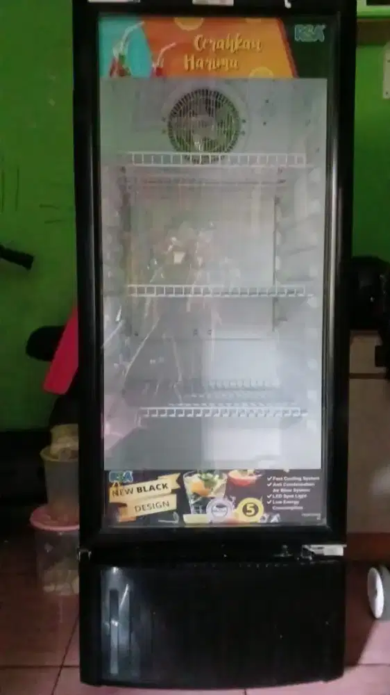 RSA Agate 200  showcase cooler 3 rak dan AQUA Freezer AQF-S4