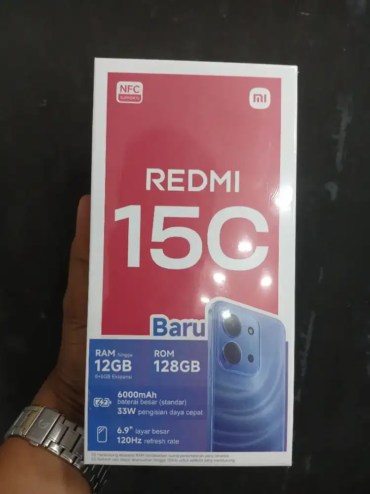 Redmi 15c 8/256 new garansi resmi