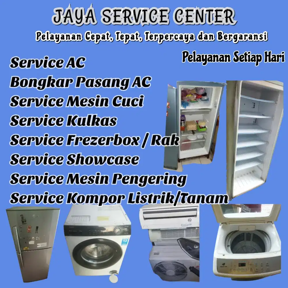 Service Kulkas Frezerbox Bongkar Pasang AC Servis AC Mesin Cuci Tandes