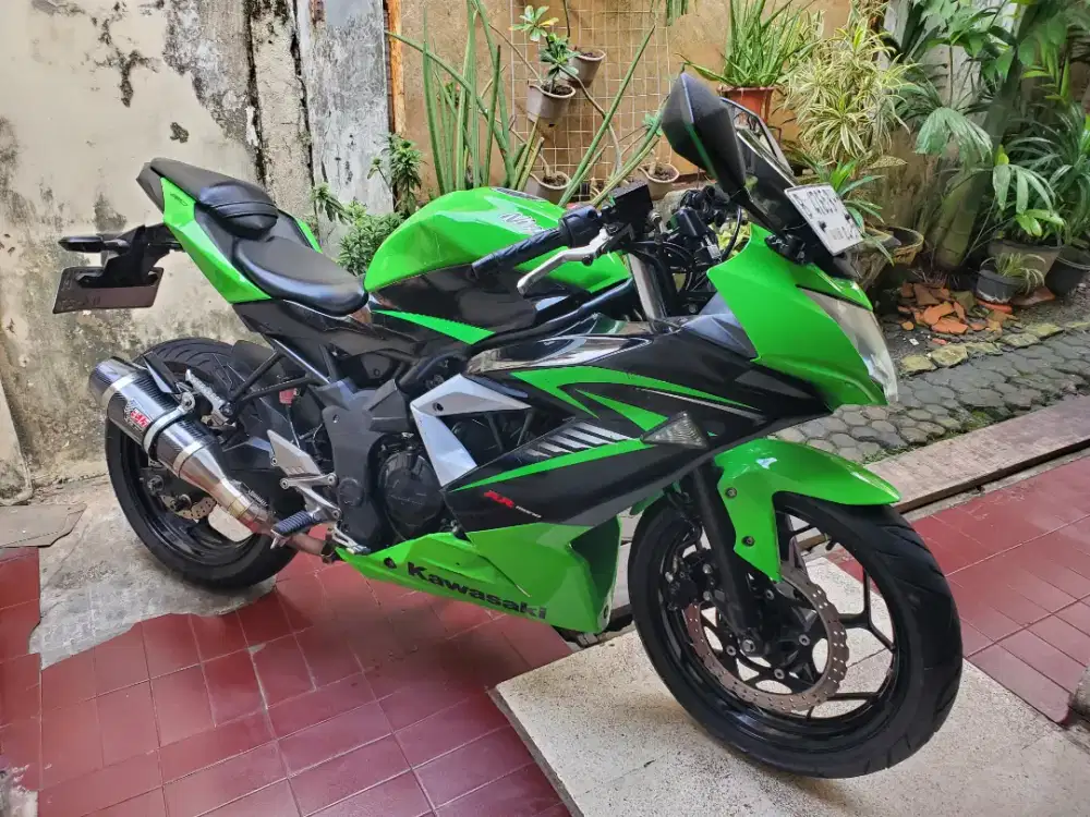 Kawasaki Ninja 250 Mono Hijau 2016 Full orisinil km.28rban.