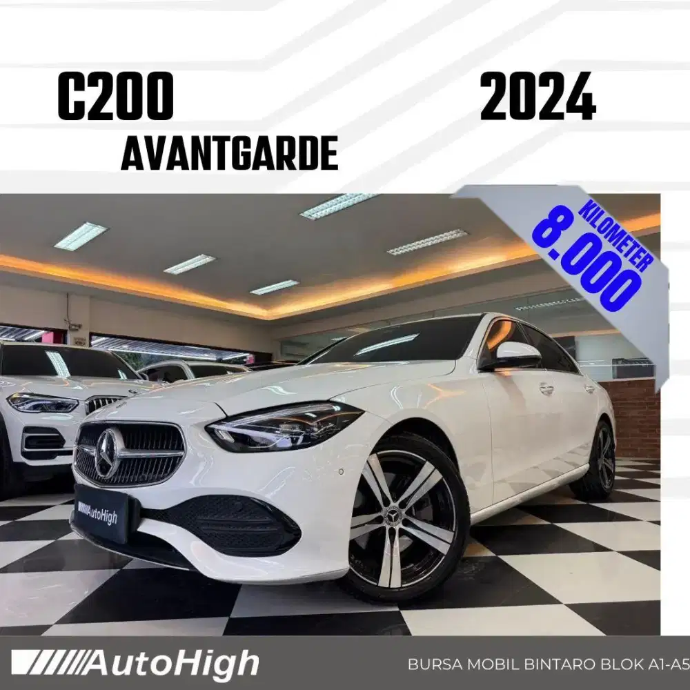 DP10% [Km8.000] C200 Avantgarde 2024 White Reg 2025 #AUTOHIGH