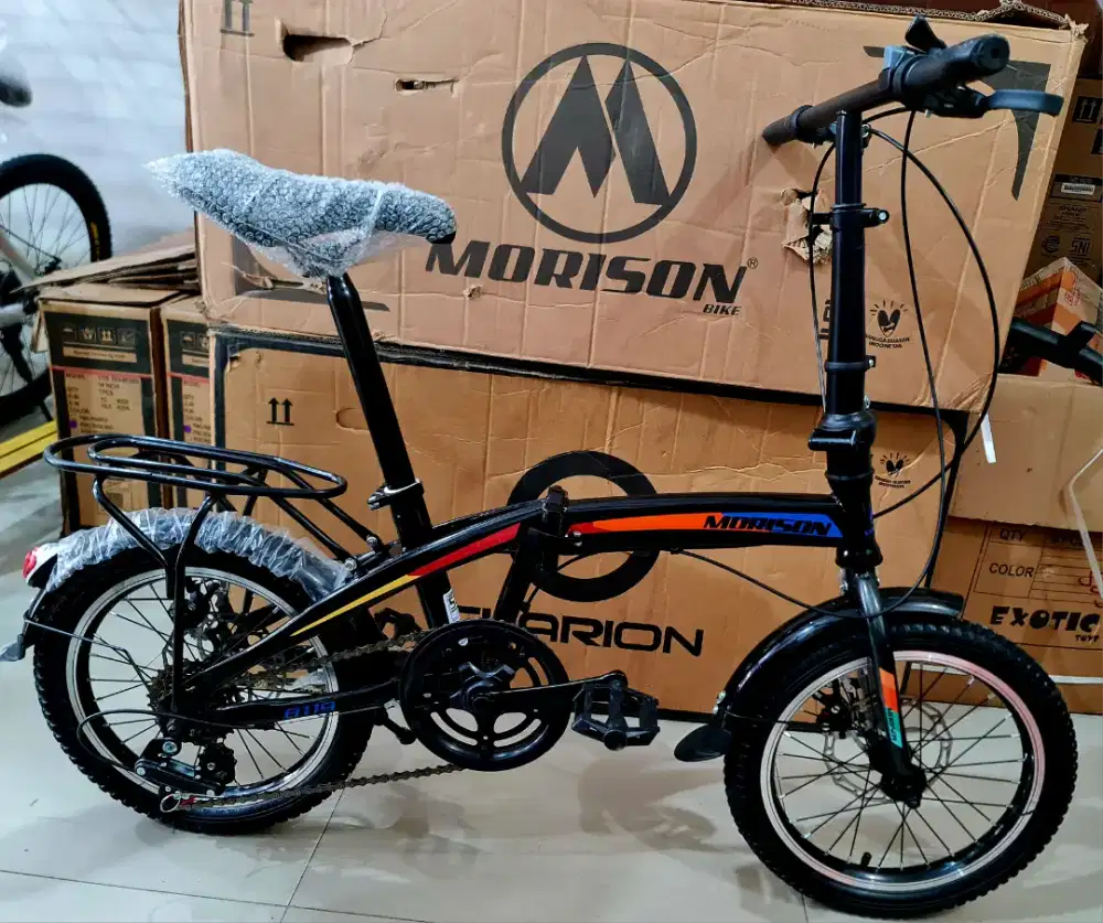 Sepeda Lipat 16 Inch MORISON BY PACIFIC ( GIGI 7 SPEED & REM CAKRAM )