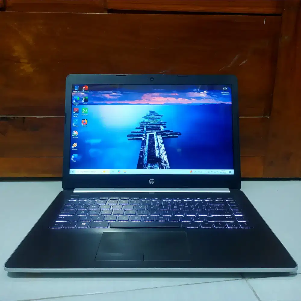 Laptop Hp 14s AMD A4 9125 Ram 8Gb SSD 256Gb Body Slim no Lemot