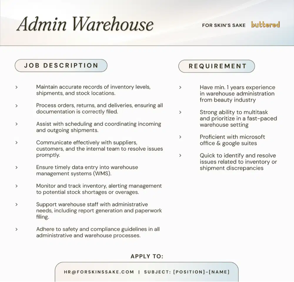 Admin Warehouse