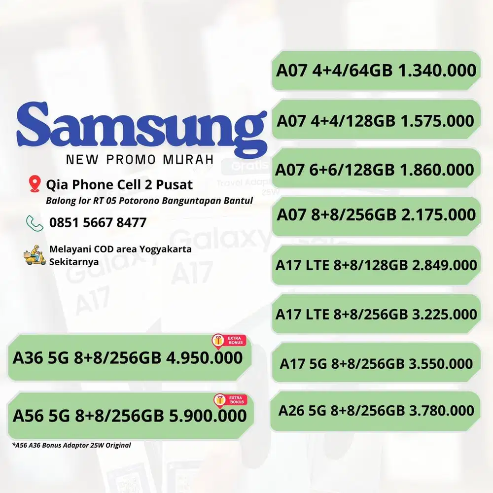 Samsung A Series Murah Bisa COD
