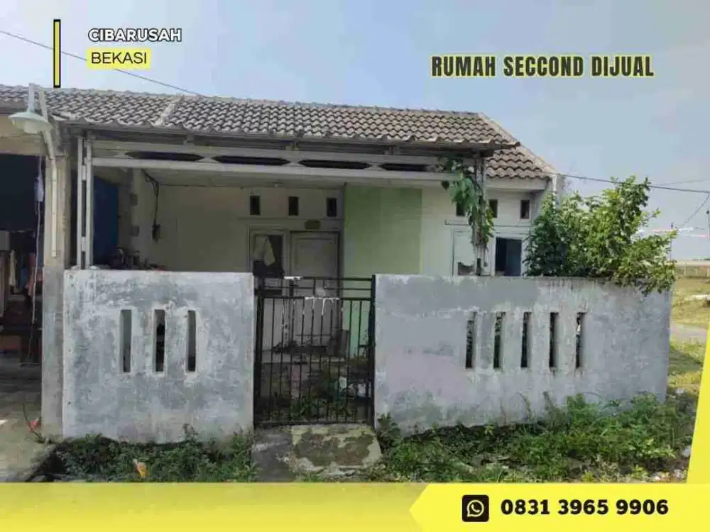 Jual Rumah CASH LT90 HOOK di Graha Bagasasi Cibarusah Bekasi