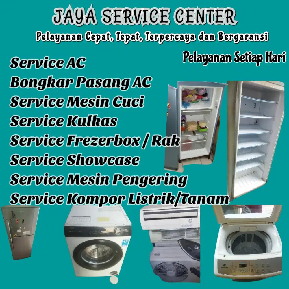 Service Mesin Cuci Bongkar Pasang AC Servis AC Kulkas Frezerbox Candi