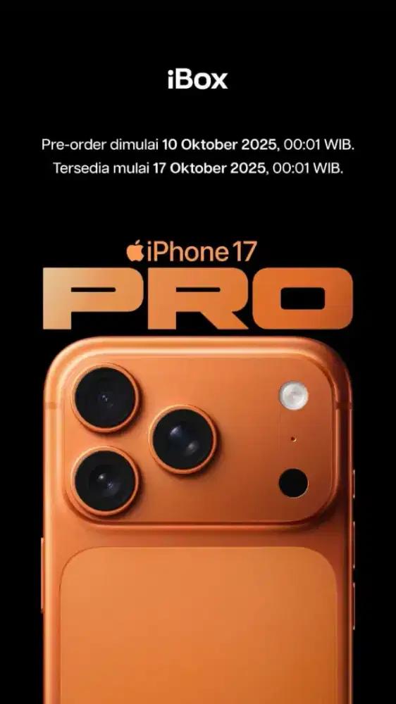 PO iPhone 17 Promax Segampang itu! Promo Bunga bisa 0% & 24 Bulan