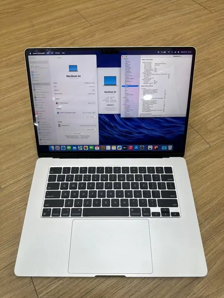 Macbook Air m2 15inch mulus seperti baru