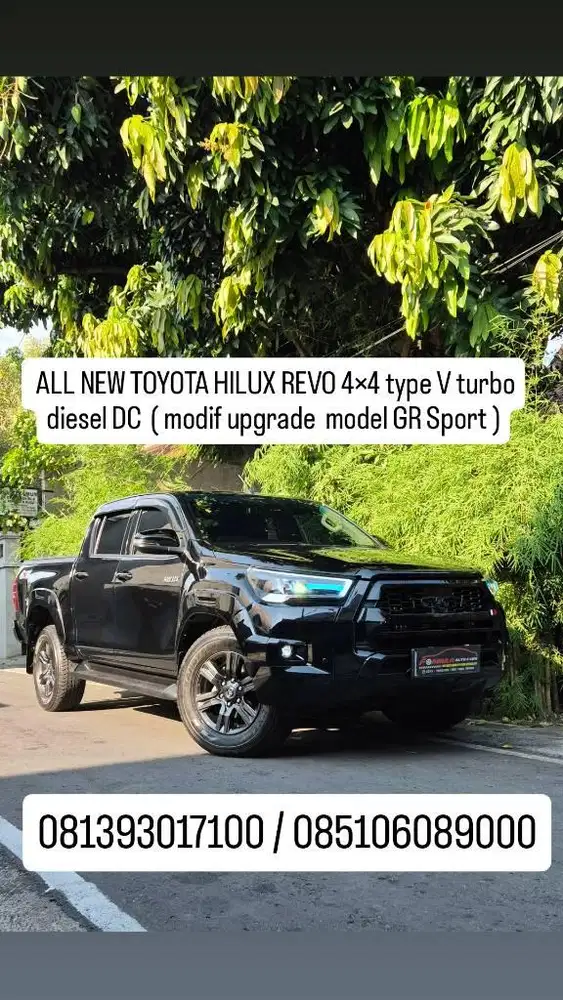 HILUX REVO 4×4 type V turbo diesel DC (modif upgrade model GR),km 10rb