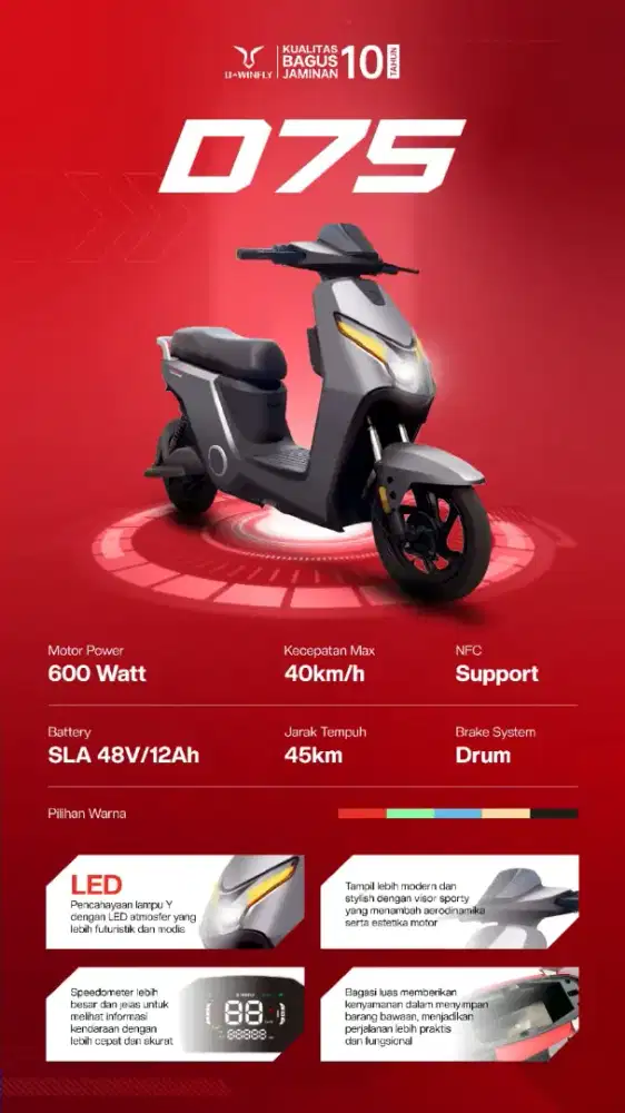 READY SEPEDA LISTRIK MULAI 3JUTA AN BISA KREDIT