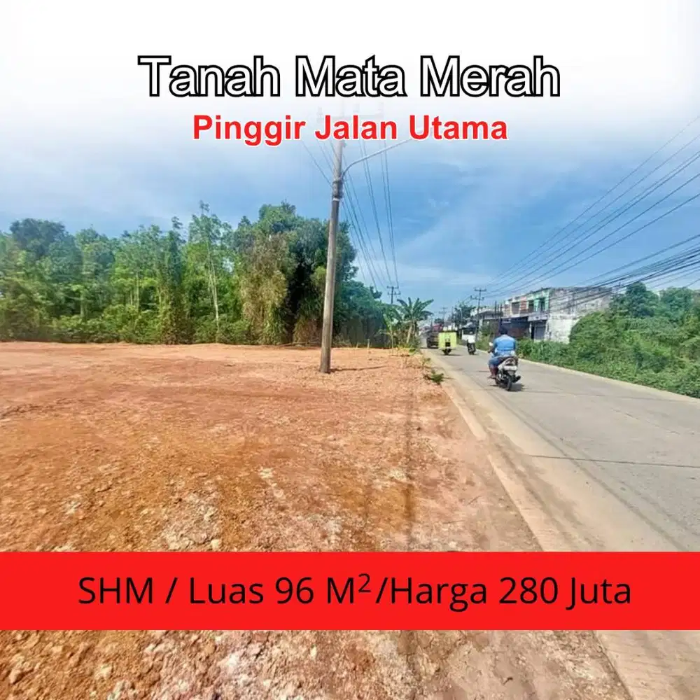 JUAL CEPAT TANAH MATA MERAH KOTA PALEMBANG
