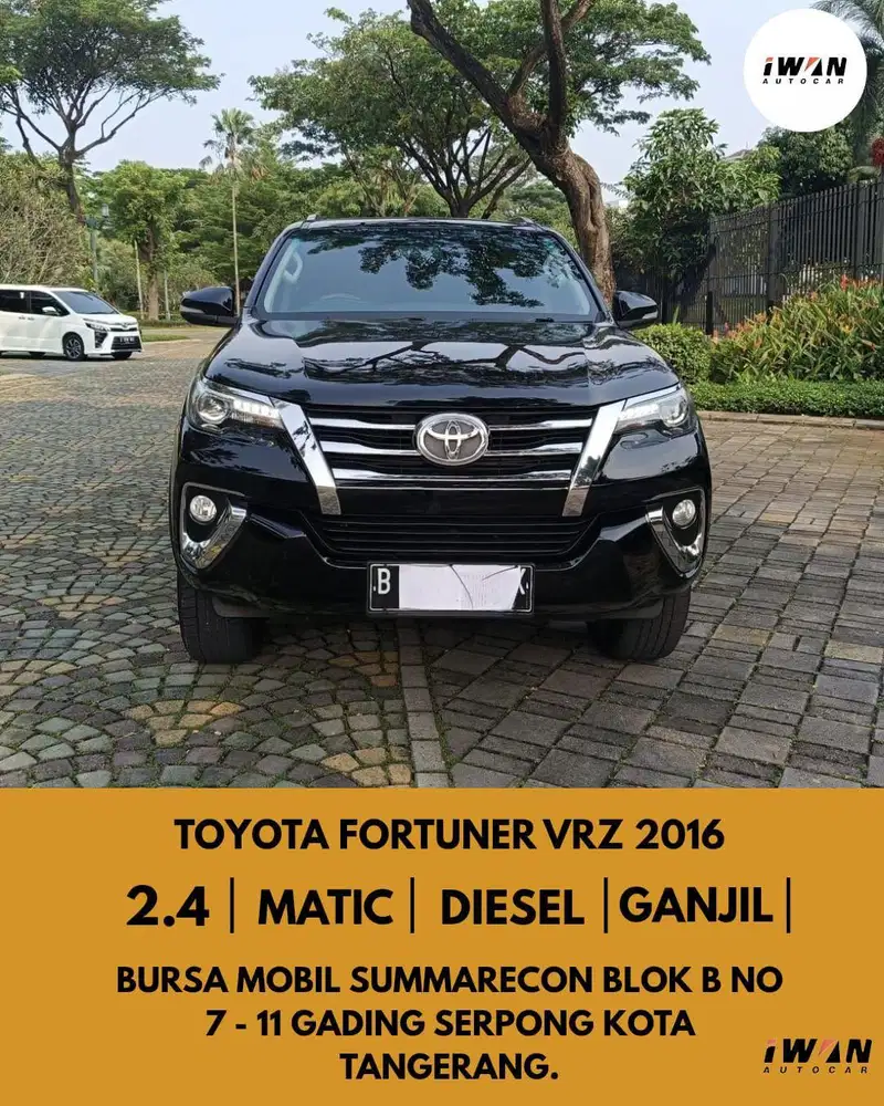 2016 TOYOTA FORTUNER VRZ 2.4 DIESEL AT