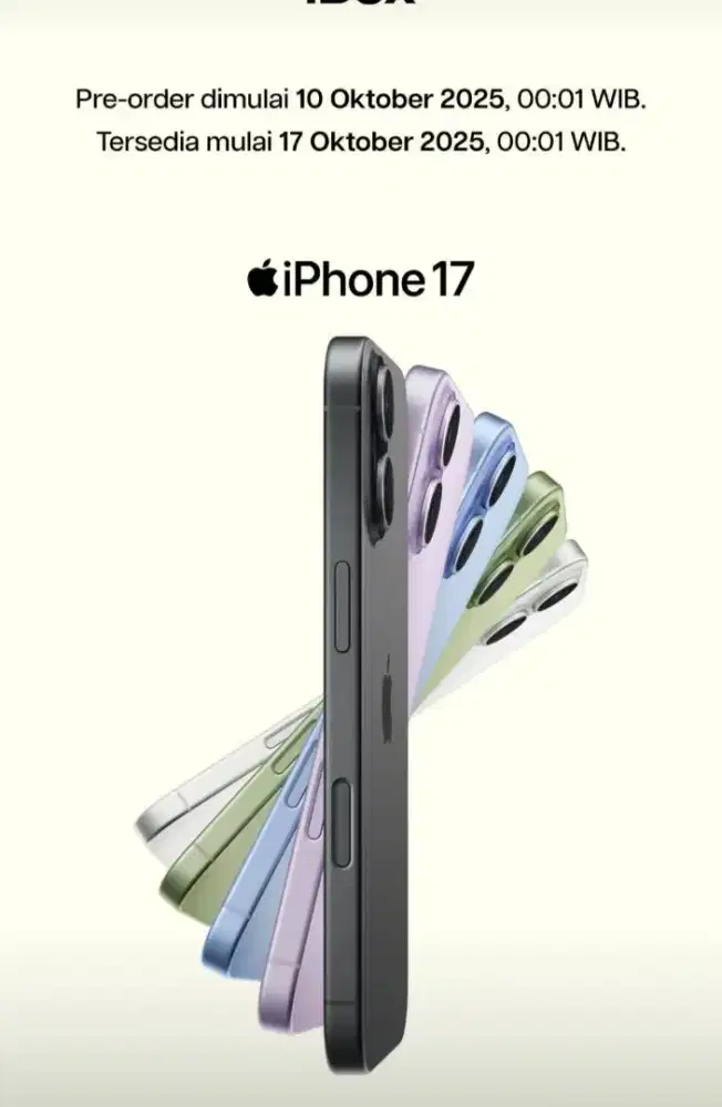 Banyak promo pre order iPhone 17 loh gaes syarat KTP aja