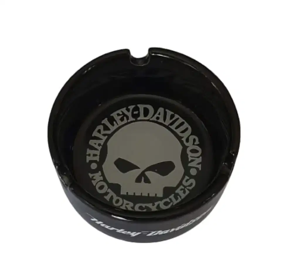 Asbak harley davidson skull dan fire