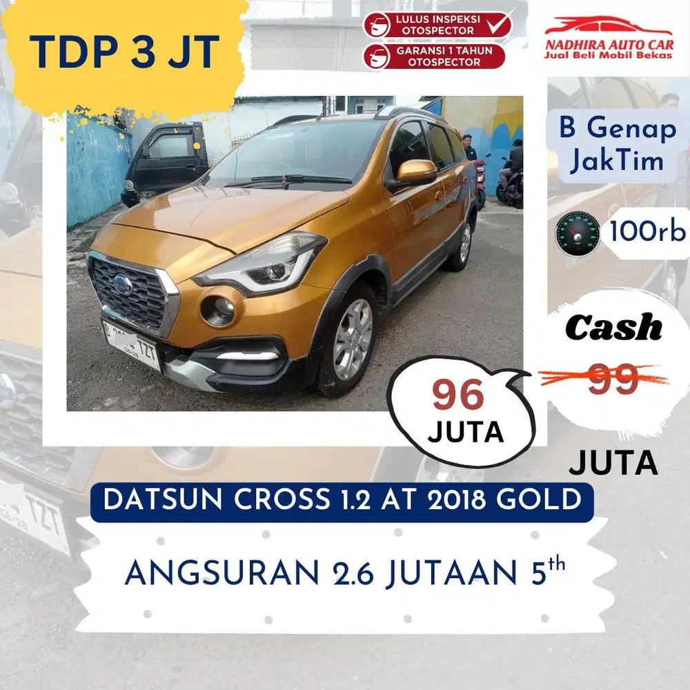 Promo TDP 3 Juta Datsun Cross 1.2 AT 2018 Gold