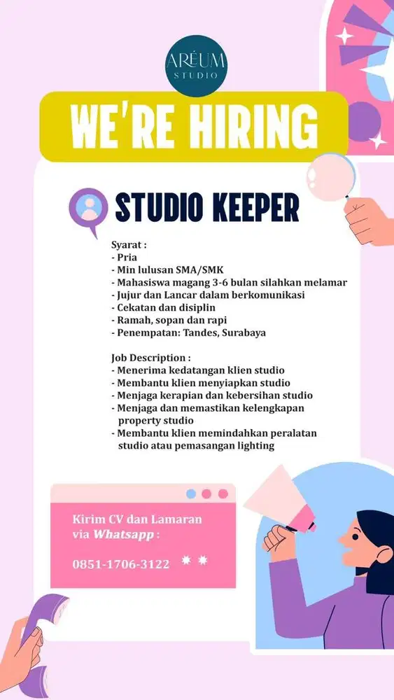 Lowongan Studio Keeper