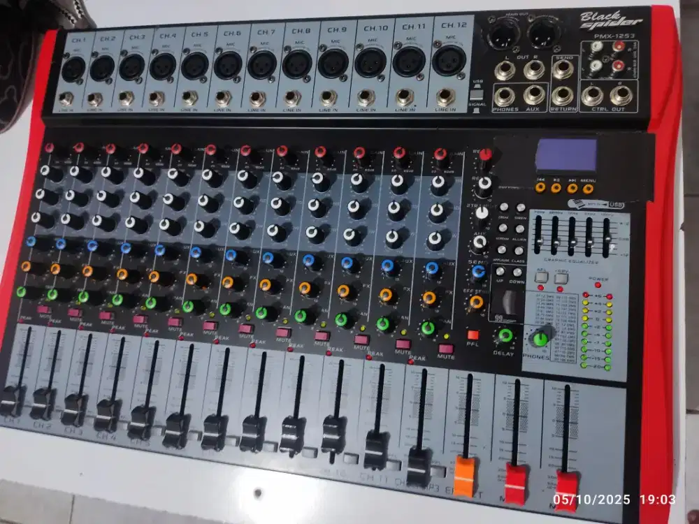 MIXER BlackSpider 12 Channel, PMX-1253