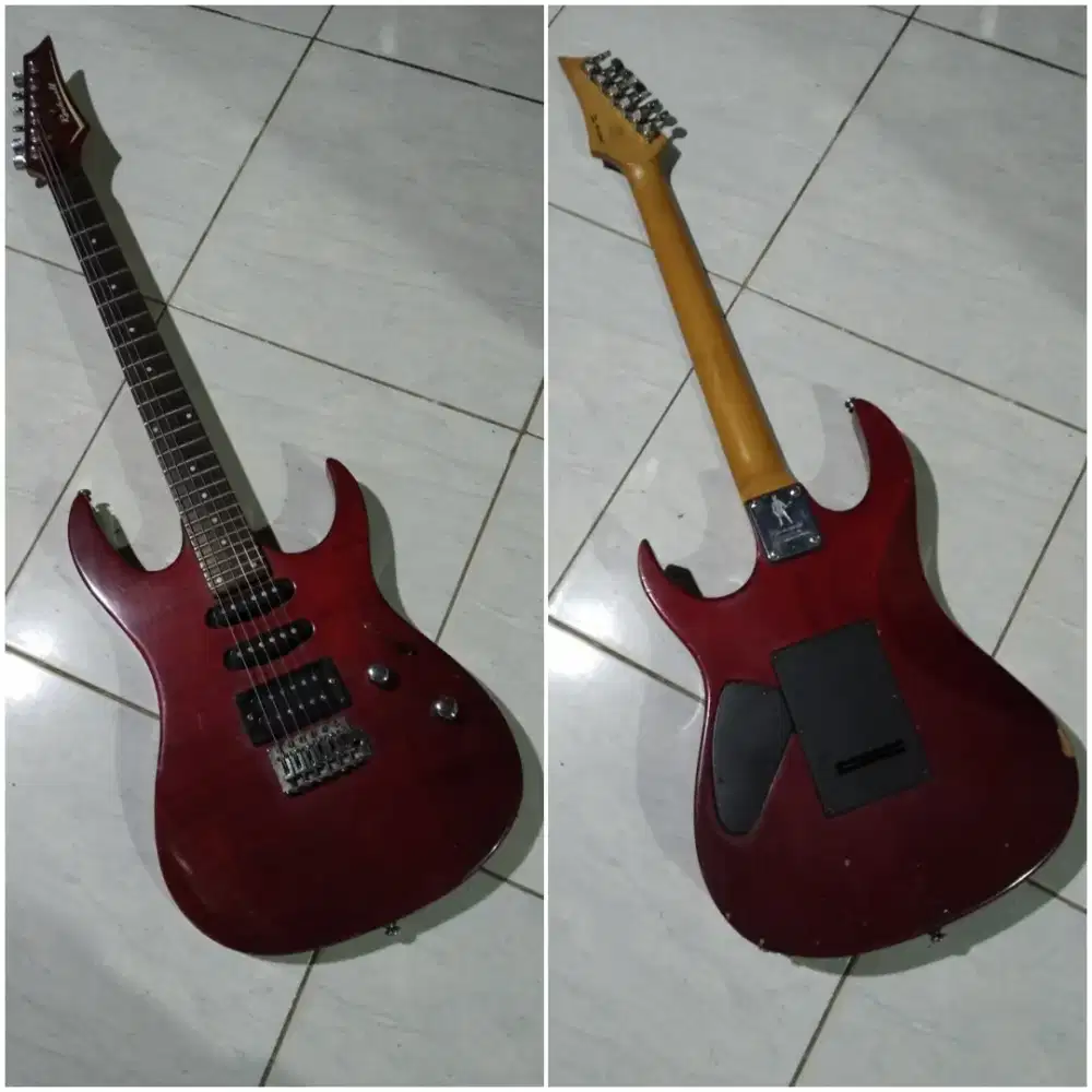 gitar listrik ori rockwell korea 2009 model ibanez mantap siap pakai
