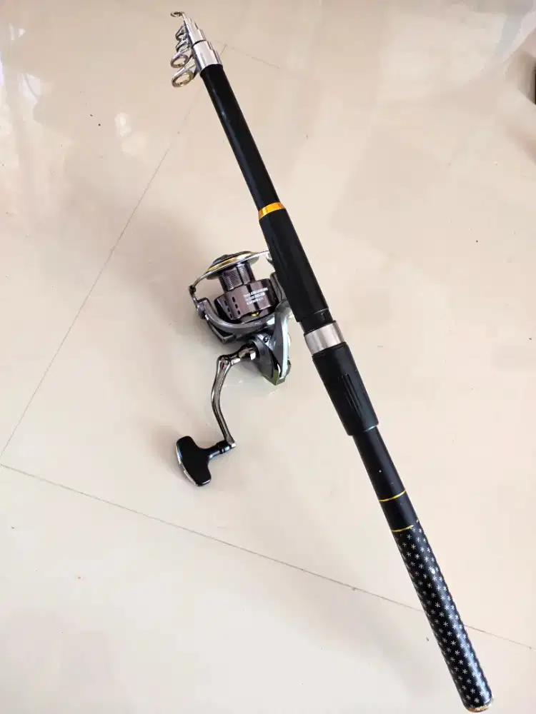 Joran Pancing panjang 2.70mtr Fullset Reel 8000 Power Handle