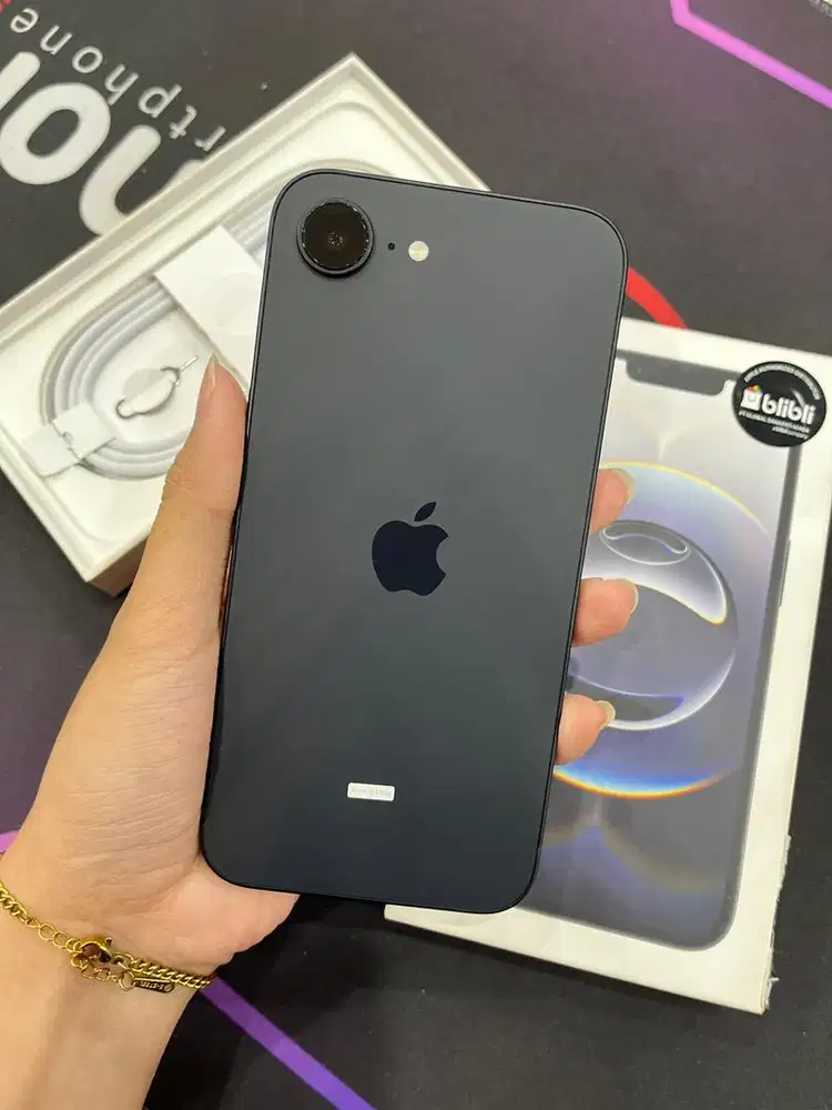 IPHONE 16E 128 BLACK EX RESMI INDO
