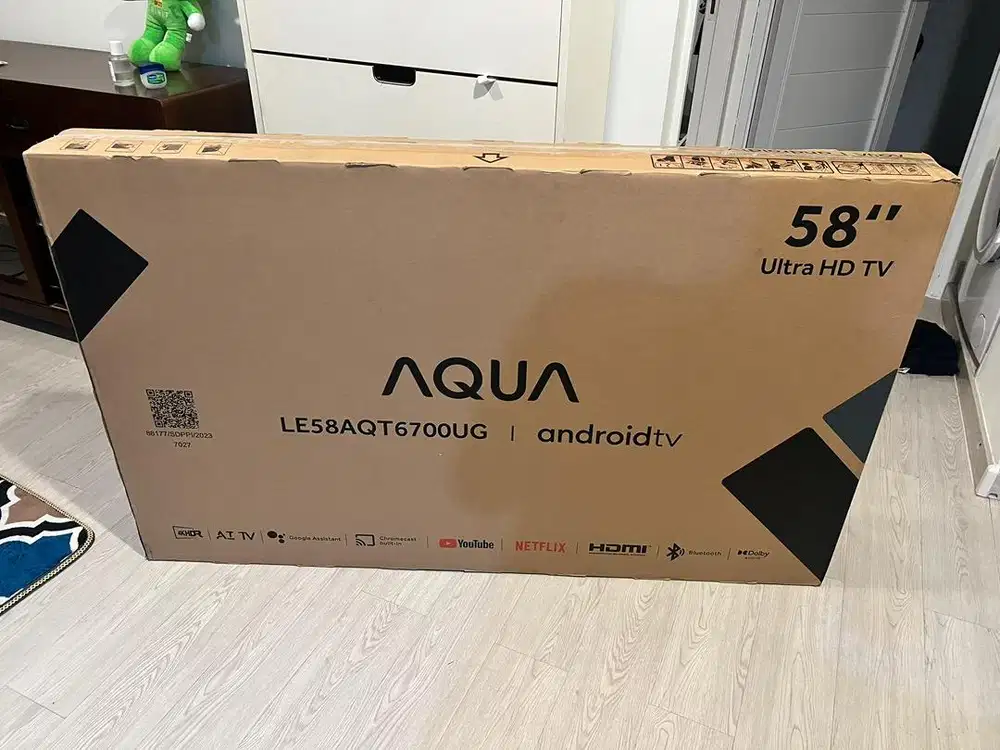 AQUA Tv 58inch baru 1 bulan nego