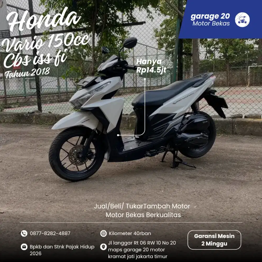 Honda Vario 150cc cbs iss pgm fi Tahun 2018