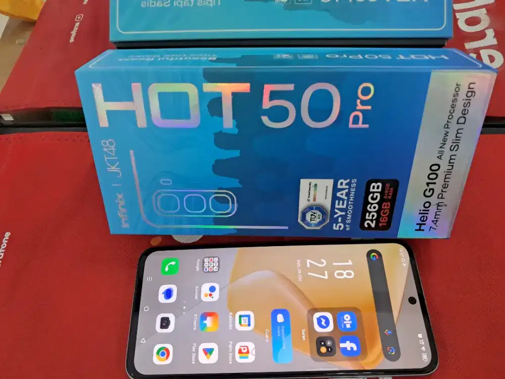 Infinix HOT 50 pro 8/256 gb mulus no minus lengkap normal