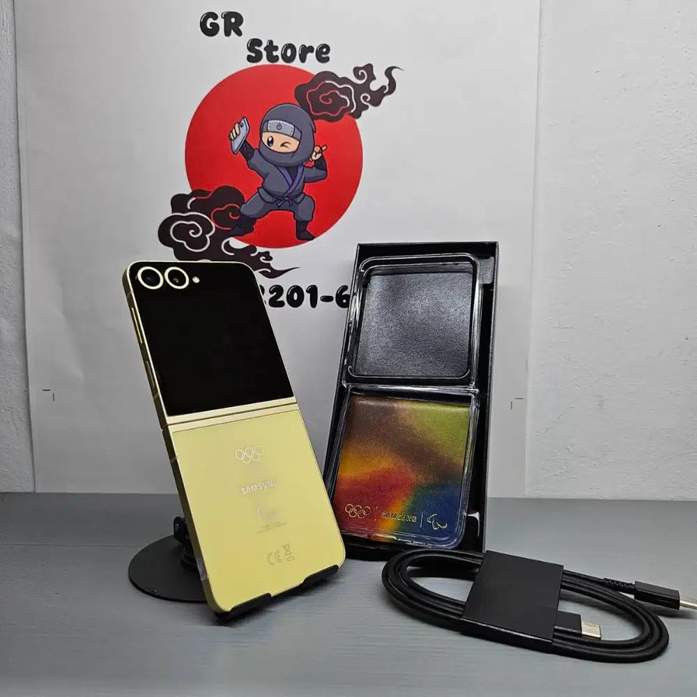Samsung Galaxy Z Flip 6 Yellow Olimpic 256GB Fullset Bea Cukai