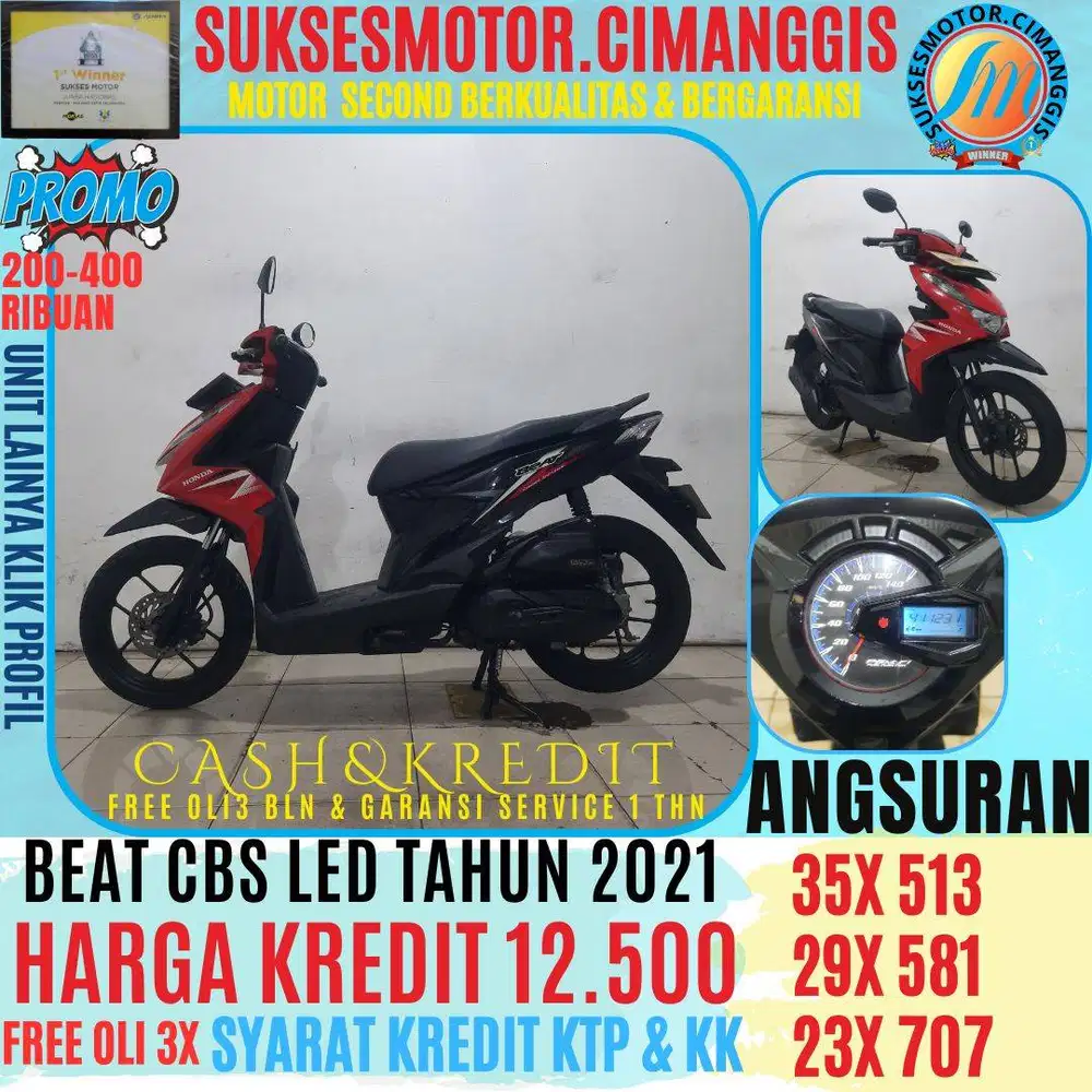 PROMO BEAT CBS LED TERMURAH CASHBACK UPTO 700RIBUAN FREE OLI 3 BLN