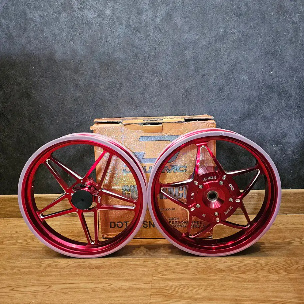 Velg Delkevic X-1 Vario / Beat Warna Merah Baru Buka Dus