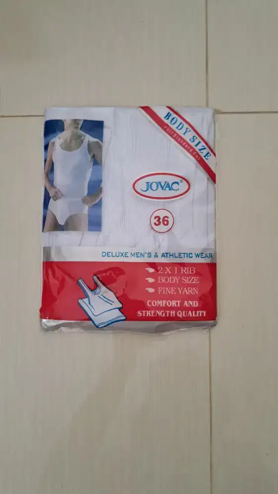 9 pcs kaos dalam pria jovac bahan adem & nyaman