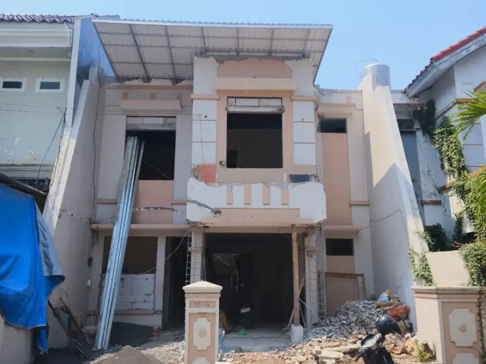 ‼️ON PROGRESS‼️ RUMAH MODERN TROPICAL DHARMAHUSADA MAS SUTOREJO SURABAYA TIMUR