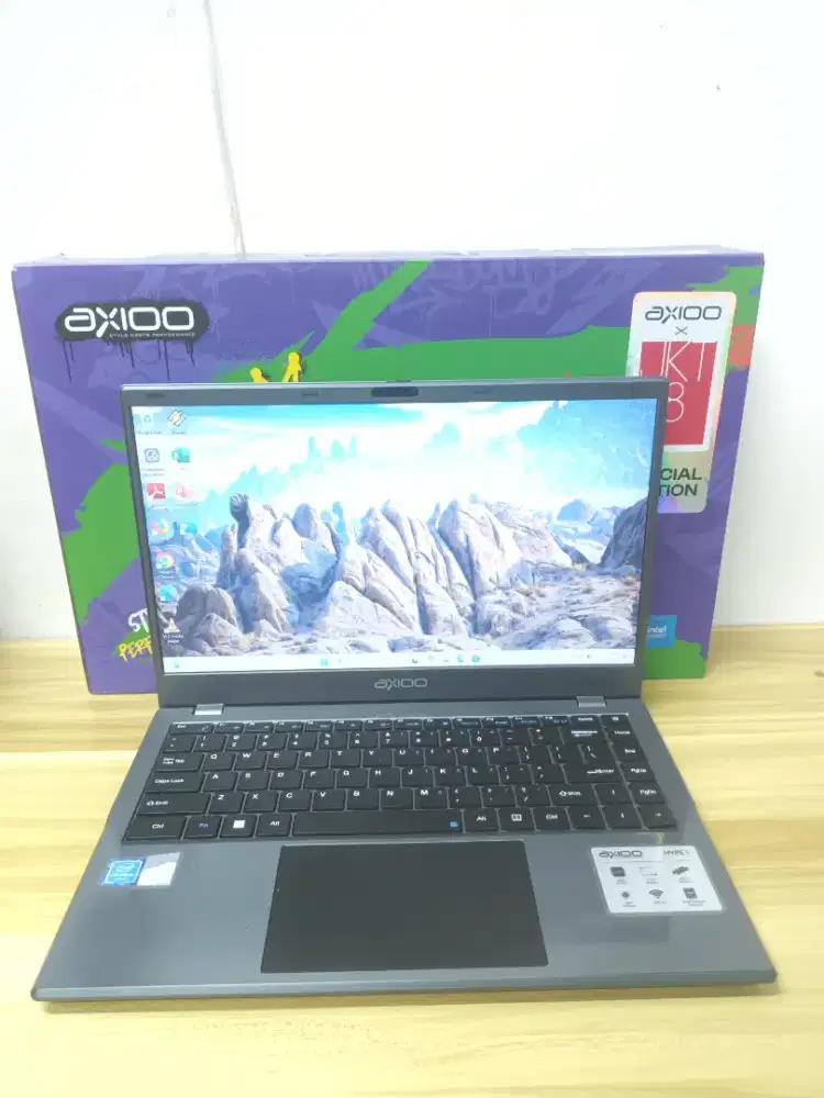 Axioo Hype 1. Intel Celeron N4020u. Ram 4gb. Ssd 256gb. Fullset