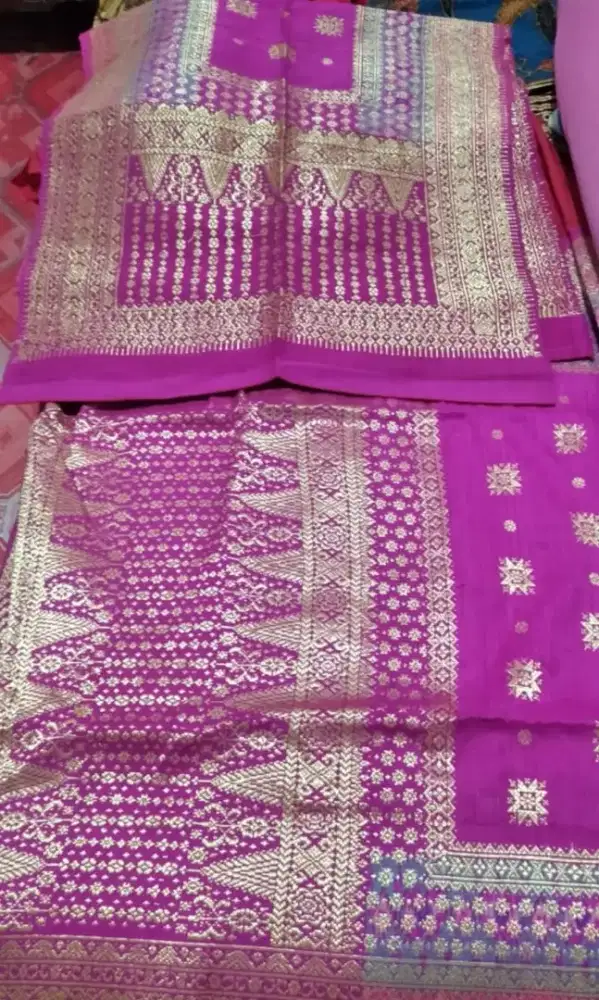 kain songket palembang asli