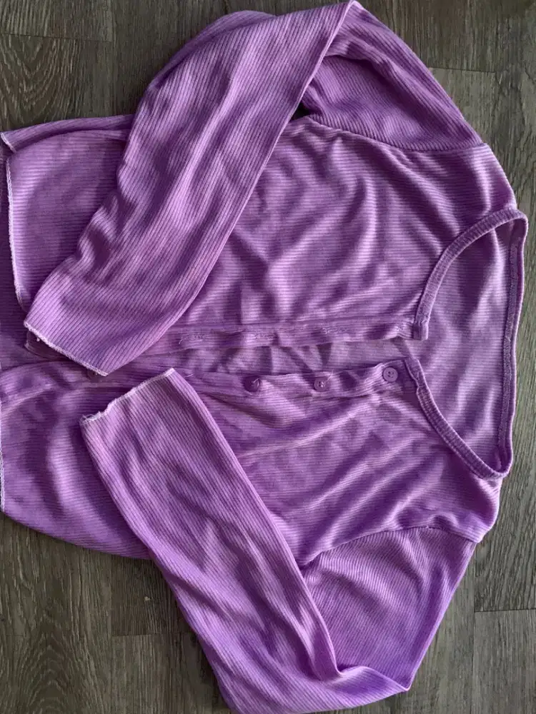 Cardigan Wanita (warna ungu)