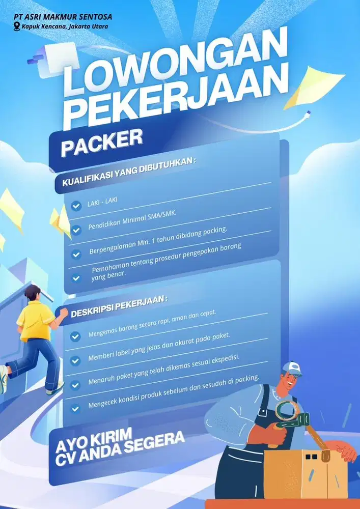 DIBUTUHKAN PACKER OLSHOP