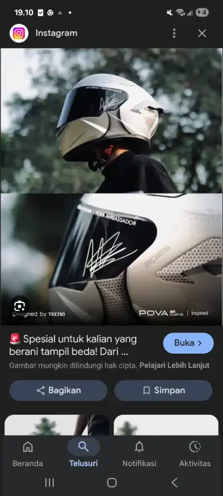 Helm tecno limited edition