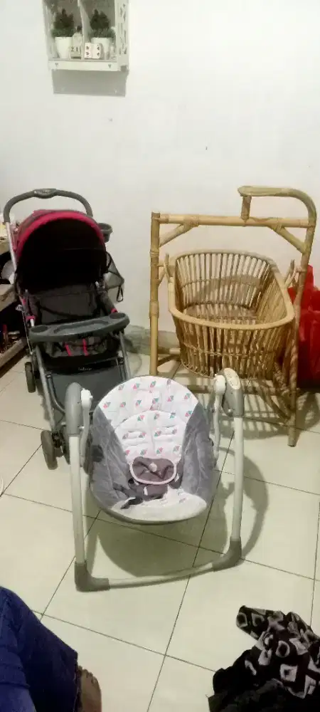 Stroller Bouncer Ayunan  Rotan 3 pcs