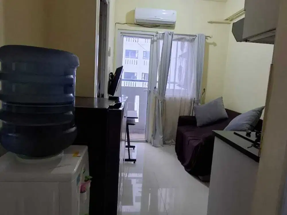 DIJUAL CEPAT ! APARTEMEN 2BR HOOK FURNISHED GREEN PRAMUKA CITY