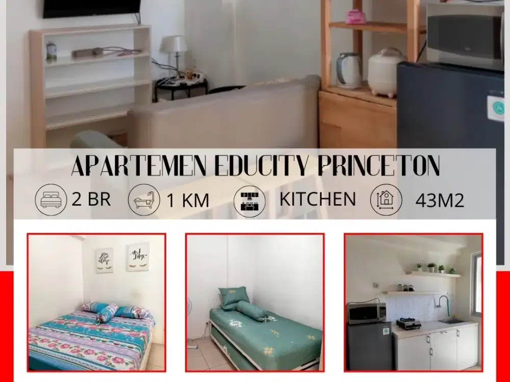 Dijual Apartemen Surabaya Educity Amor Gunawangsa 2BR