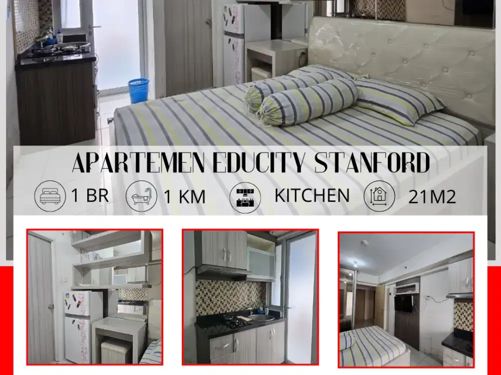 Disewakan Apartemen Educity Full Furnished Lengkap - Vista Property