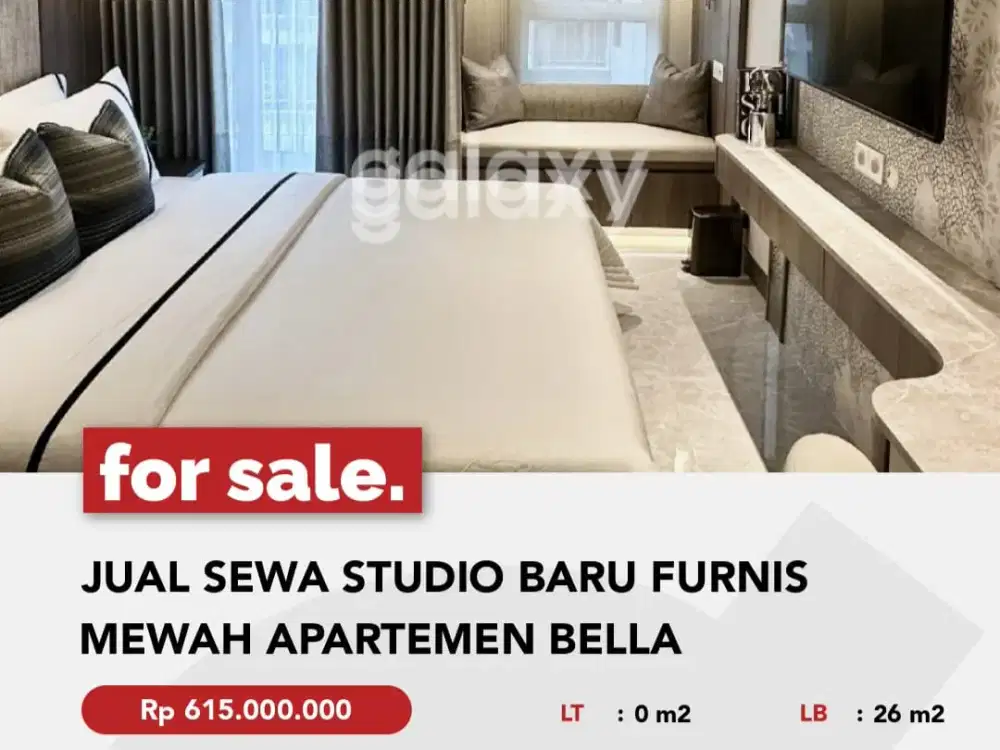 Jual Sewa Apartment Baru Gress Full Furnished Mewah Bella Pakuwon city