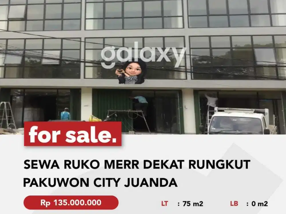 DISEWAKAN RUKO BARU DAERAH MERR SANGAT STRATEGIS.