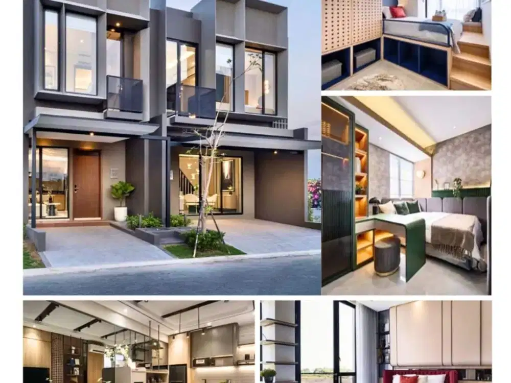 JUAL RUMAH BARU 2 LANTAI DESAIN MODERN COMPACT DI NORTHWEST GARDEN CITRALAND UTARA SURABAYA