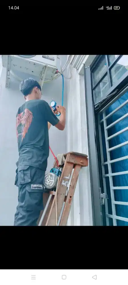 Jasa servis AC kulkas mesin cuci kompa air dll